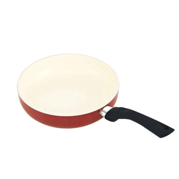 10-Piece Nonstick Ceramic Coating Cookware Set in Red - Image 4