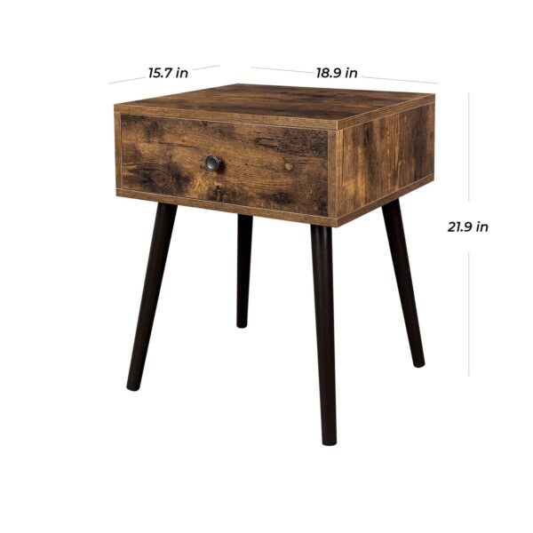 Modern Rustic FarmHouse Table 1 Drawer Nightstand - Image 3