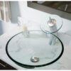 Crystal Clear Tempered Glass Round Bathroom Vessel Sink - Image 2