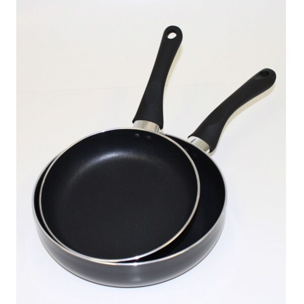 15-Piece Non-Stick Kitchen Cookware Set in Black - Image 2