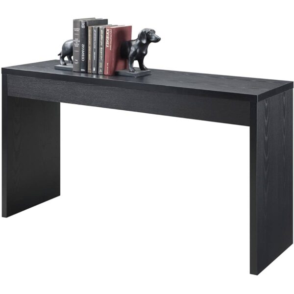 Contemporary Black Wood Grain Sofa Table Living Room Console Table - Image 2