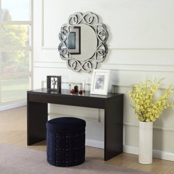 Contemporary Black Wood Grain Sofa Table Living Room Console Table - Image 3
