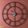 Oversized 30-inch Black Wall Clock with Roman Numerals - Image 2