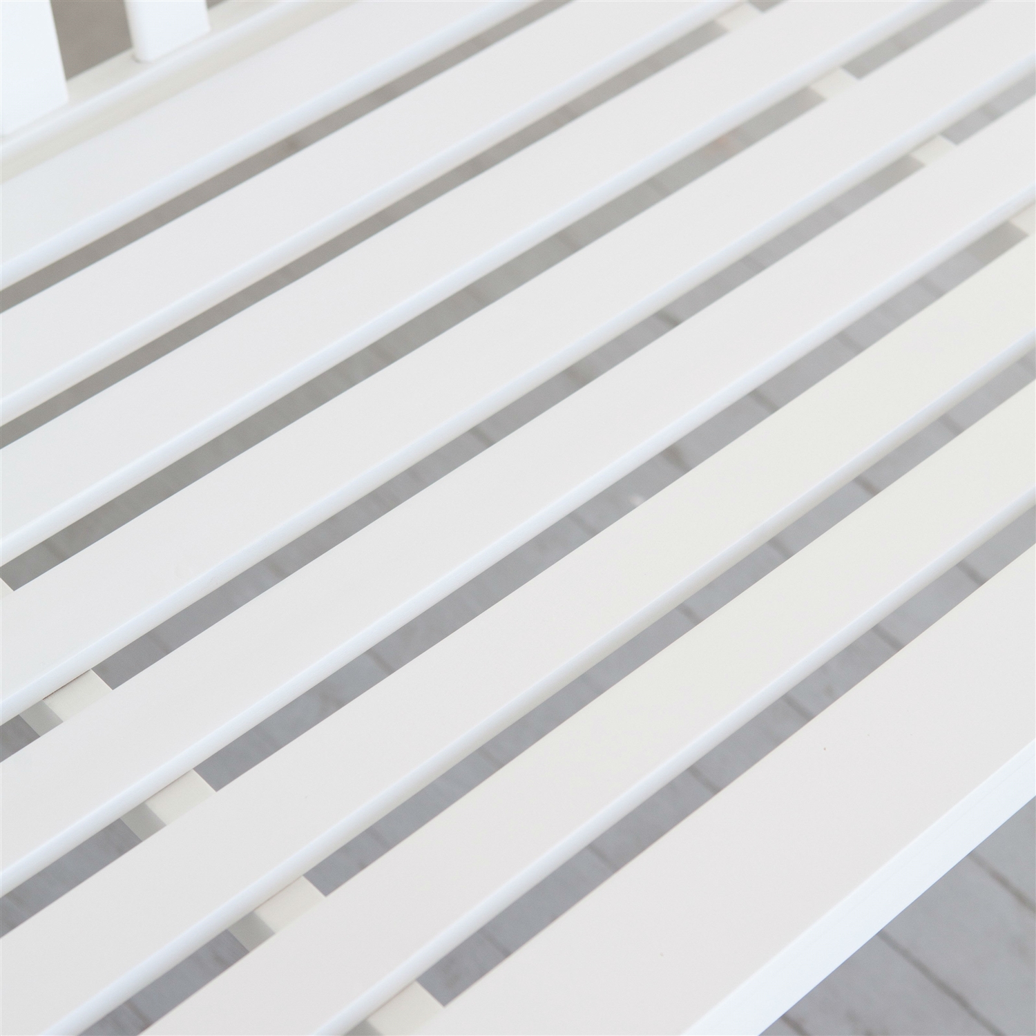 Outdoor Patio Deck 4-Ft Porch Swing in White Wood Finish - Image 2