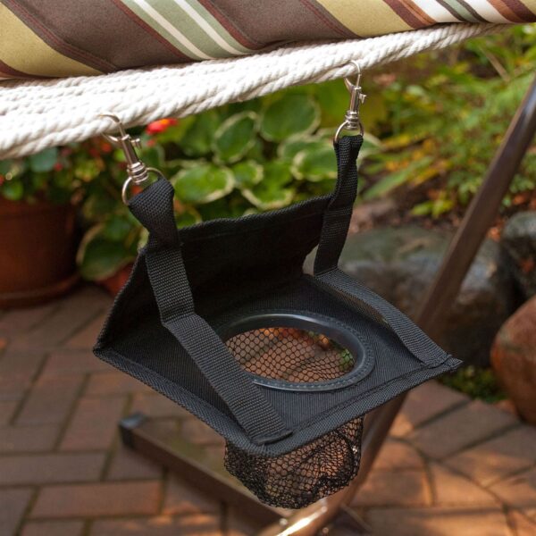 Outdoor Patio Deck 11-Ft Hammock with Metal Stand and Pad Pillow Set - Image 2