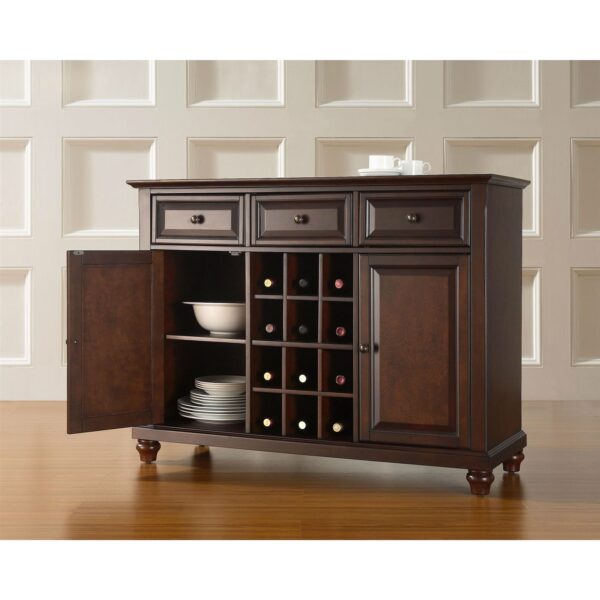 Vintage Mahogany Dining Room Sideboard Console Table Buffet Sever - Image 3