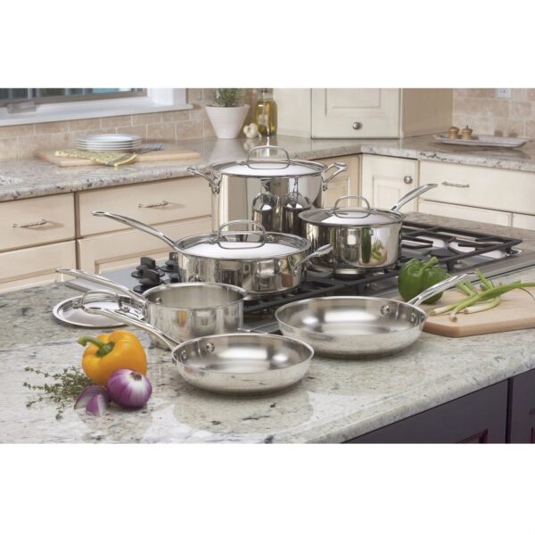 10-Piece Stainless Steel Cookware Set - Image 3