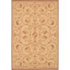 7'6 x 10'9 Large Area Rug with Floral Vine Leaves Pattern in Terracotta