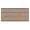 Farmhouse Contemporary 6 Drawer Double Dresser in Oak - Image 2