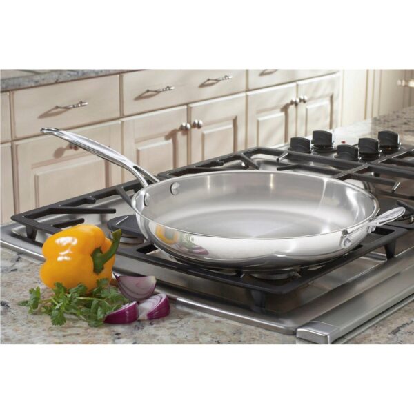 12 Inch Cool Touch Stainless Steel Skillet - Image 2