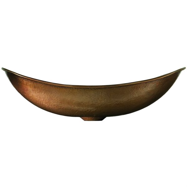 Hammered Copper Bath Vessel Sink Oval 19 x 14 inch - Image 3