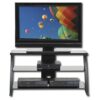 Black Modern Flat Screen Panel TV Stand / Entertainment Center - Image 3