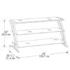 Black Modern Flat Screen Panel TV Stand / Entertainment Center - Image 5