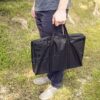 Deer Print Hexagon Portable Folding Steel Mesh Fire Pit w/ Carry Case - Image 4