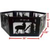 Deer Print Hexagon Portable Folding Steel Mesh Fire Pit w/ Carry Case - Image 5