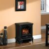 Black Freestanding Electric Stove Style Fireplace Space Heater - Image 2