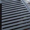 Sturdy 6-Foot Black Metal Garden Bridge with Double Arch Side Rails - Image 3