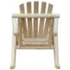 FarmHouse Classical Fir Wood Rocking Adirondack Chair Natural - Set of 2 - Image 2