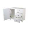 White Bathroom Vanity Cabinet 30 x 21 inch with Nickel Hardware - Image 2