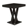 Modern 40-inch High Square Dining Table in Dark Cappuccino Finish - Image 2
