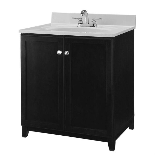 Espresso Bathroom Vanity Cabinet 30 x 21 inch - Top Sold Separately - Image 4