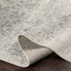 5' x 7' Distressed Oriental Area Rug in Light Grey / Beige - Image 3