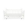 Twin White Metal Daybed Frame with Roll-Out Turndle Bed - Image 4