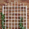 8 Ft Wall Mounted Trellis in White Vinyl - Made in USA - Image 2