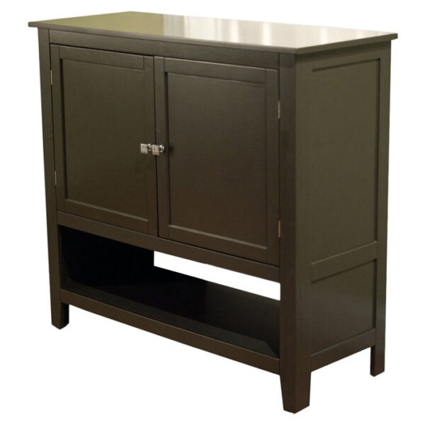 Espresso Buffet Sideboard Cabinet with Bottom Storage Shelf - Image 2