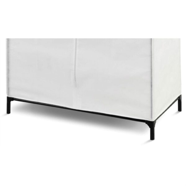 36-inch White Portable Closet Clothes Organizer Wardrobe - Image 5