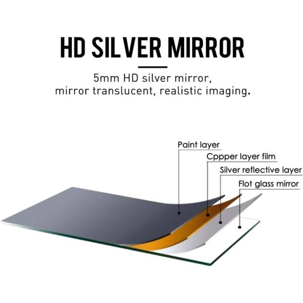 Freestanding Full Length Floor Mirror with Stand or Wall Mount with Gold Frame - Image 5
