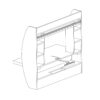 Wall Mount Space Saving Modern Laptop Computer Desk in Espresso - Image 5