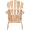 Ergonomic Natural Cedar Wood Adirondack Chair - Image 3