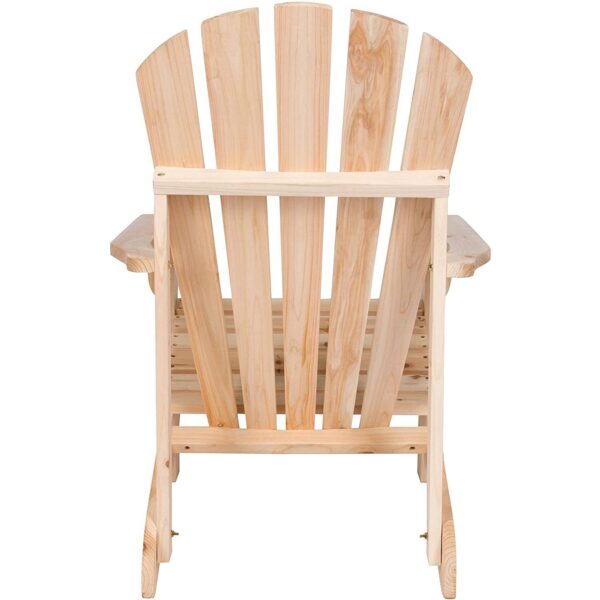 Ergonomic Natural Cedar Wood Adirondack Chair - Image 3