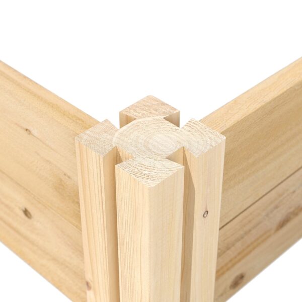 16 in x 96 in Sturdy FarmHouse Narrow Cedar Wood Raised Garden Bed - Made in USA - Image 3
