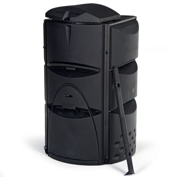 Heavy Duty 16.4 cubic ft. Soil-maker Compost Bin with 3 Chamber Composter Design - Image 2