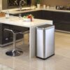 Stainless Steel 13 Gallon Touchless Motion Sensor Kitchen Trash Can - Image 3