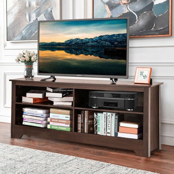 Contemporary TV Stand for up to 60-inch TV in Espresso Finish - Image 3