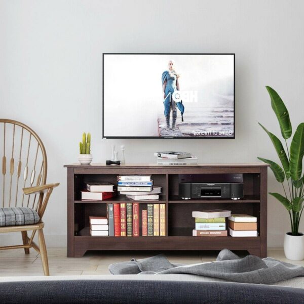 Contemporary TV Stand for up to 60-inch TV in Espresso Finish - Image 4