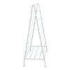 White Large Foldable Laundry A-Frame Rolling Clothes Drying Rack - Image 2