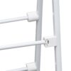 White Large Foldable Laundry A-Frame Rolling Clothes Drying Rack - Image 3