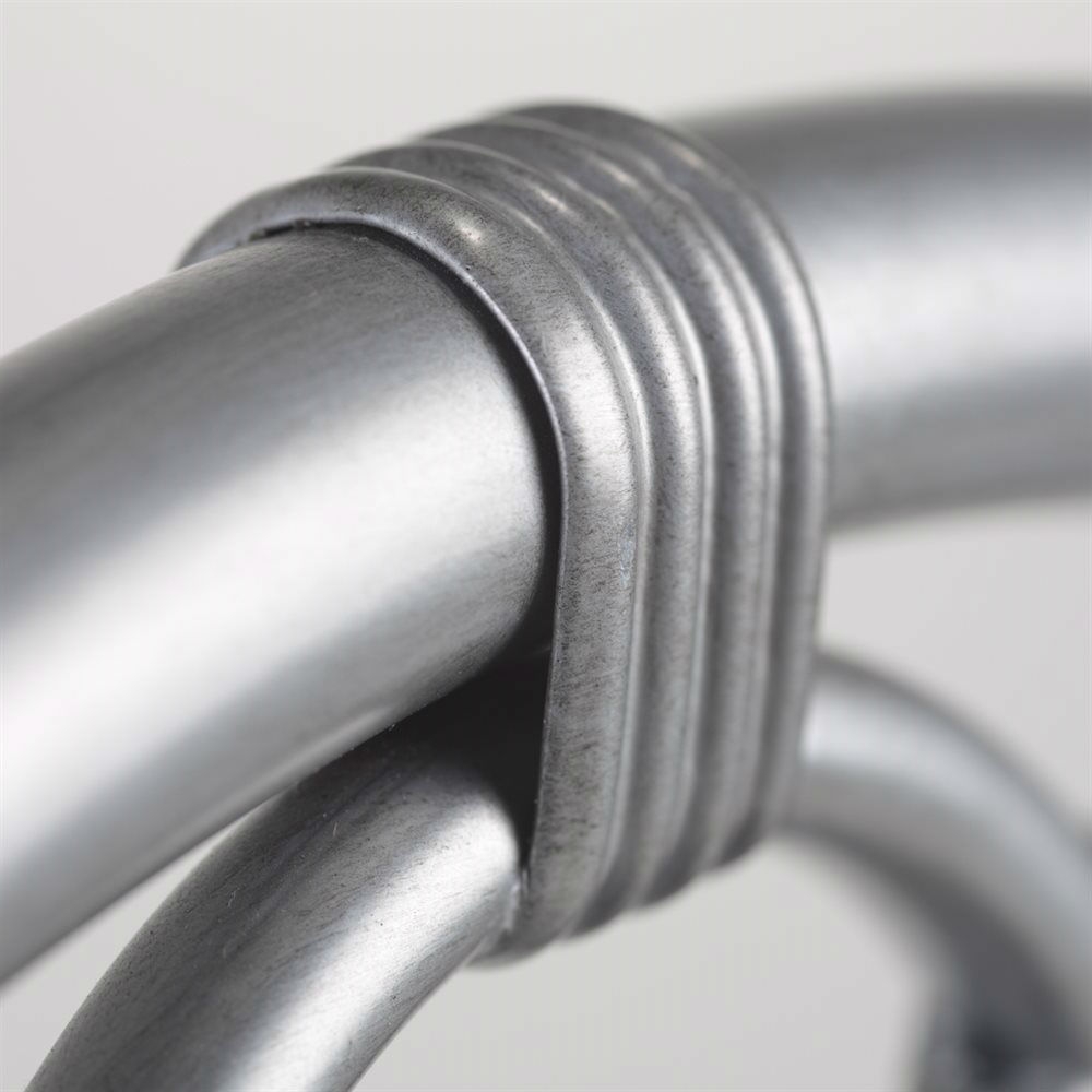 Brushed Silver Metal 30-inch Barstool with Black Microfiber Swivel Seat - Image 3