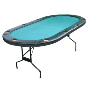 Texas Hold'em Poker Table with 10 Built-in Drink Holders