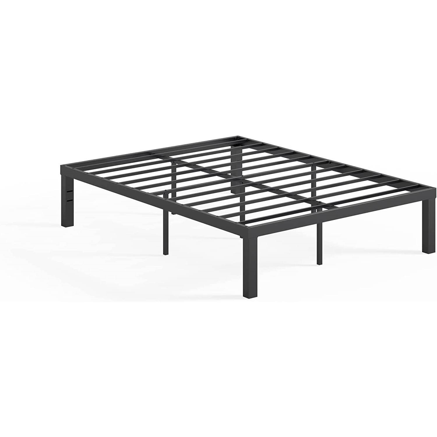 Full size Modern 16-inch Heavy Steel Metal Platform Bed Frame - Image 2