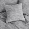 Full / Queen size 5-Piece Grey Cotton Farmhouse Comforter Set - Image 5