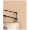 Queen size Metal Headboard in Black Walnut Finish - Image 3