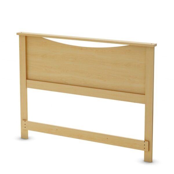 Full / Queen Platform Bed with Storage Drawers and Headboard in Natural - Image 3