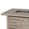 Outdoor Heating Grey Steel LP Gas Propane Fire Pit w/ Auto Ignition - Image 3