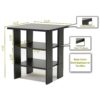 Espresso End Table Nightstand for Bedroom or Living Room - Image 2