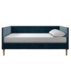 Full size Modern Navy Blue Upholstered Daybed - Image 4